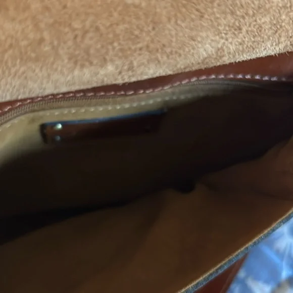 Patricia Nash Veneto Leather Crossbody with Tooled Front Flap Design - Picture 9 of 16